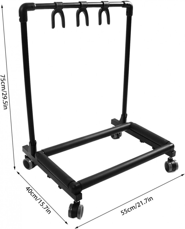 ArtStand CM075-W 3'lü Yatay Tekerlekli Gitar Standı Yeni Versiyon - 2