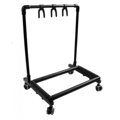 ArtStand CM075-W 3'lü Yatay Tekerlekli Gitar Standı Yeni Versiyon - Artstand
