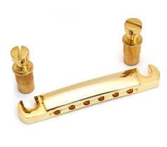 ASK-M Les Paul Tip Altın Stop Tailpiece Köprü Seti - 1