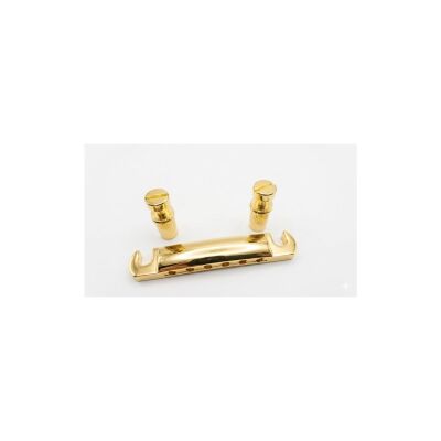 ASK-M Les Paul Tip Altın Stop Tailpiece Köprü Seti - 3
