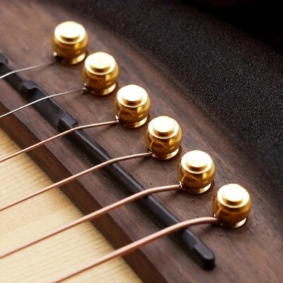 ASK-M Metal Pirinç Gold 6'lı Akustik Gitar Pimi - ASK-M