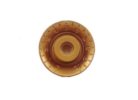 Gibson Style Barrel Tip Amber Gitar Potans Düğmesi-Guitar Knob-Tek - Thumbnail