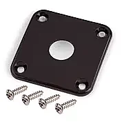 Gibson/Square Style Black Plastik Jack Plate - ASK-M