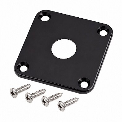 Gibson/Square Style Black Plastik Jack Plate - ASK-M
