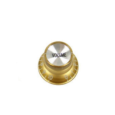 ASK-M - Gibson Style Top Hat Gold-Silver Wolüme Potans Knob-Potans Düğmesi Tek