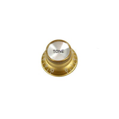 Gibson Style Top Hat Gold-Silver Tone Potans Knob-Potans Düğmesi Tek