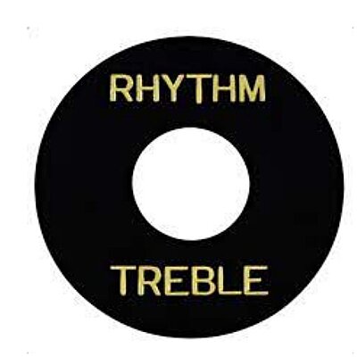 Gibson/Epiphone Style Switch Kapağı-Rhythm Treble(Black) - ASK-M