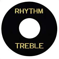 Gibson/Epiphone Style Switch Kapağı-Rhythm Treble(Black)