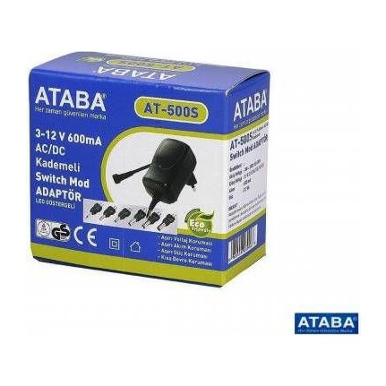 Ataba - Ataba 12Volt 500mA Ayarlı Pedal Adaptörü