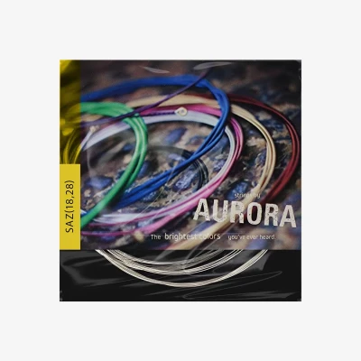 AURORA Kısa Sap Bağlama Teli - 0.18/Gümüş - 1