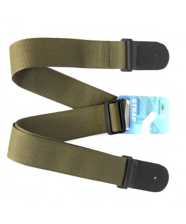 Capella CM472-GRN Woven Koton Yeşil Gitar Askısı - Capella