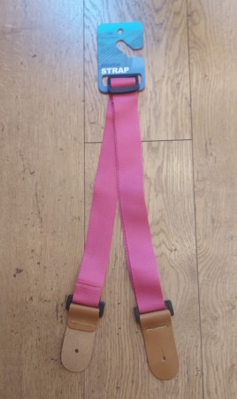 Capella CM473PK Woven Pembe Ukulele Askısı - Capella