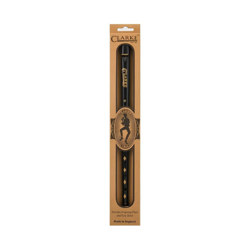 Clarke Original D Tin Whistle İrlanda Flütü – Siyah - 3
