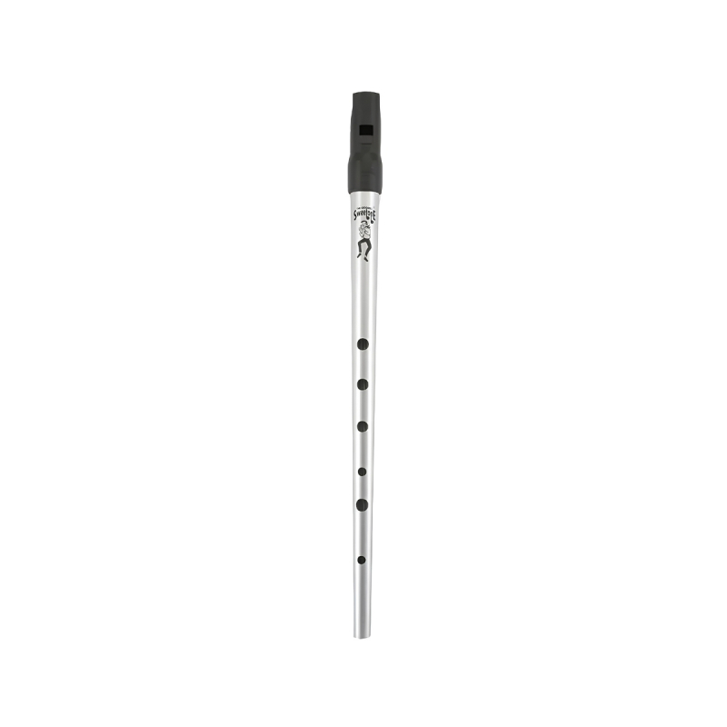 D Clarke Sweetone D Tin Whistle İrlanda Flütü – Gümüş Gri, Kılıflı - 1