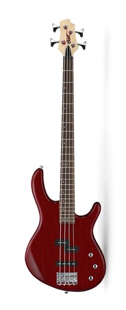 Cort - Cort Action Serisi AB4PJOPBC Open Pore Black Cherry Bas Gitar