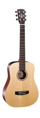 Cort - Cort Earth Mini F Adirondack OP Elektro Akustik Travel Gitar