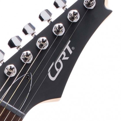 Cort X100 OPBB Open Pore Black Cherry Burst Elektro Gitar (H-H)