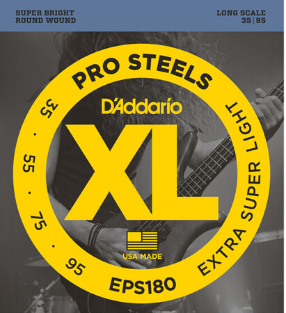 DAddario - D’Addario EPS180 4 Telli Bas Gitar Tel Takımı Long Scale (35-95)