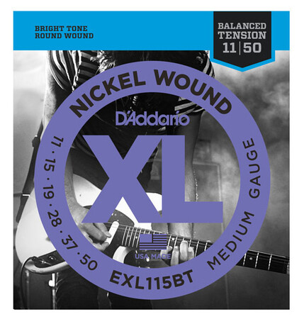 ELEKTRO GİTAR TEL SETİ, XL, 11-50, NICKEL WOUND, B - DADDARIO ABD