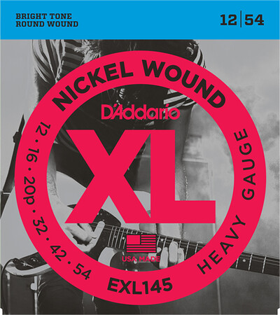 ELEKTRO GİTAR TEL SETİ, XL, 12-54, NICKEL WOUND, L - 1