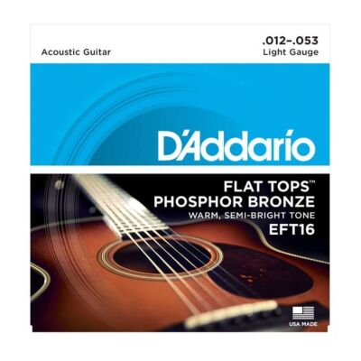 Akustik Gitar Tel Seti Flat Tops Phosphor Bronze - DAddario