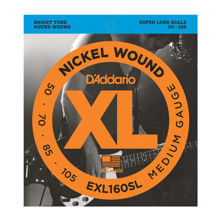 DAddario - D’Addario EXL160SL 4 Telli Bas Gitar Tel Takımı Super Long Scale (50-105)