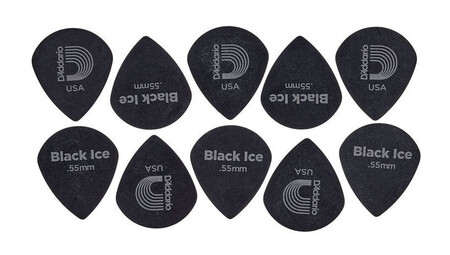 D’Addario 3DBK2-10 Black Ice 10 Adet Pena (0.55mm) - Thumbnail