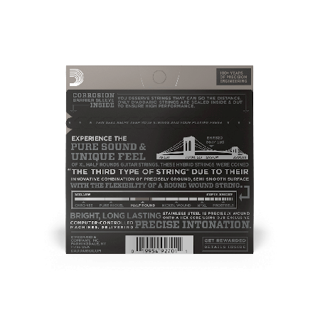 Daddario EHR320 Half Round Super Light 09-42 Elektro Gitar Tel Takımı - 3