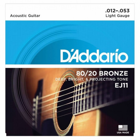 D'Addario EJ11 80/20 Bronze Akustik Gitar Teli (012-053) - 1