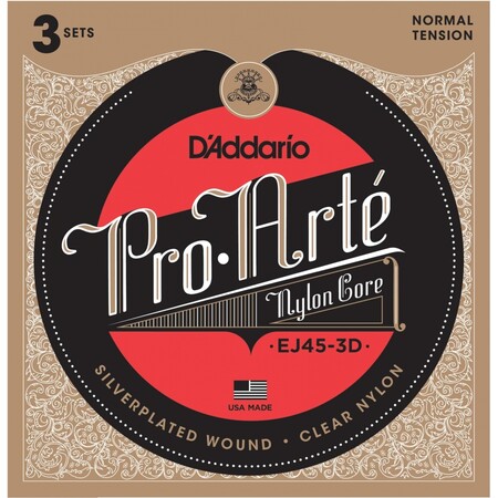 DAddario - D'Addario EJ45-3D Pro-Arte 3'lü Klasik Gitar Tel Seti