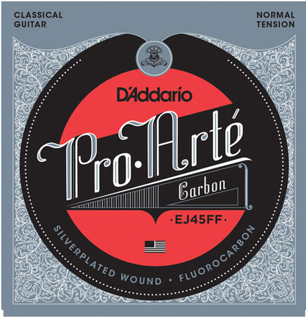 DAddario - D'Addario EJ45FF Pro-Arté Carbon, Dynacore Basses, Normal Tension Klasik Gitar Takım Tel