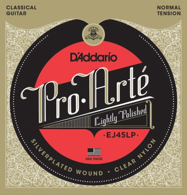 D'Addario EJ45LP Pro-Arté Lightly Polished Composite Normal Tension Klasik Gitar Takım Tel - Thumbnail