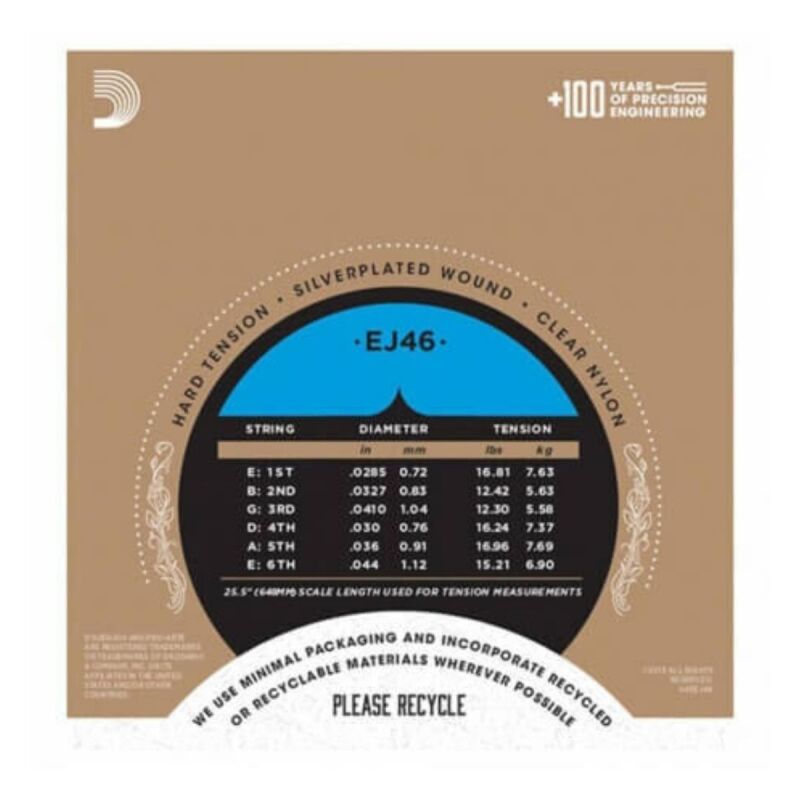 D'Addario EJ46 Hard Tension Klasik Gitar Teli - 2