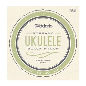 DAddario - D'Addario EJ53S Black Naylon Soprano Ukulele Teli