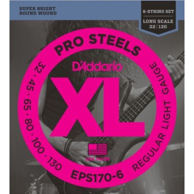 D’Addario EPS170-6 6 Telli Bas Gitar Tel Takımı Long Scale (32-130) - DAddario