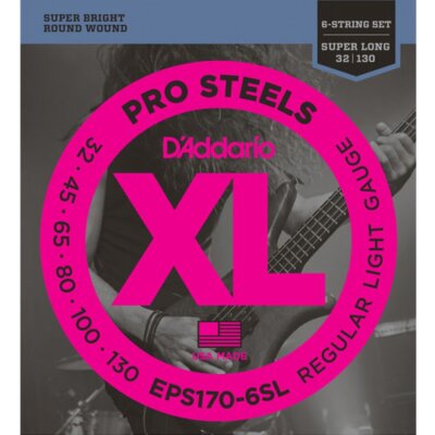D’Addario EPS170-6-SL 6 Telli Bas Gitar Tel Takımı Super Long Scale (32-130) - DAddario