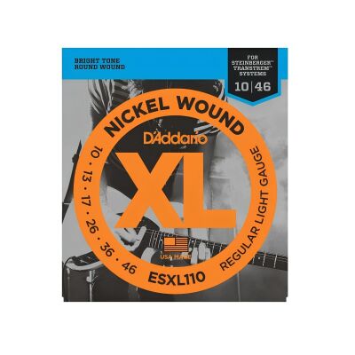 D’Addario ESXL110 XL Nickel Wound 10-46 Regular Light Double Ball End Elektro Gitar Tel Seti - DAddario