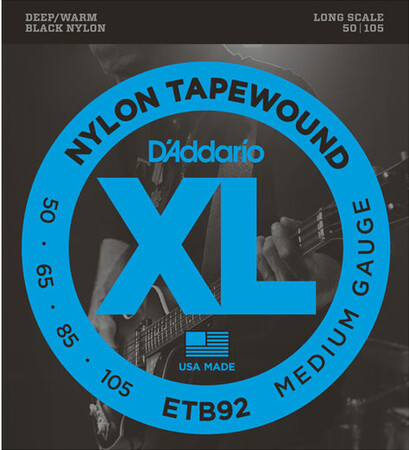 D'Addario ETB92 (50-105) Tapewound 4 Telli Bas Gitar Teli - 1