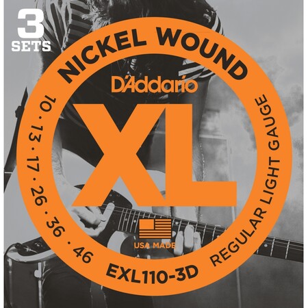 DAddario - D'Addario EXL110-3D Elektro Gitar Teli 3'lü Set