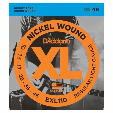 D'Addario EXL110 Nickel Wound Regular Elektro Gitar Teli (010-046) - Thumbnail