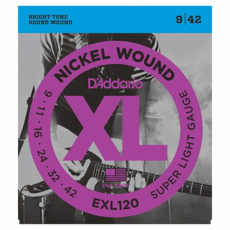 D'Addario EXL120 Nickel wound Regular Elektro Gitar Teli (009-042) - Thumbnail