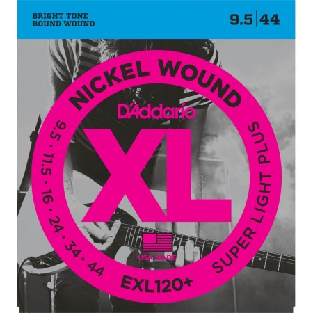 D'Addario EXL120+ Nickel Wound Süper Light Plus Elektro Gitar Teli (09.5-044)