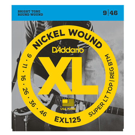 D'Addario EXL125 Nickel Wound Elektro Gitar Teli (09-046)