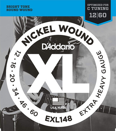 D'Addario EXL148 Extra Heavy Elektro Gitar Teli (12-60)