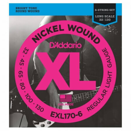 D'Addario EXL170-6 Long Scale 6 Telli Bas Gitar Teli (032-130)