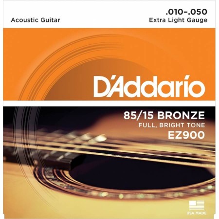 D'Addario - D'Addario EZ900 - Extra Light 10-50 Akustik Gitar Tel Takımı