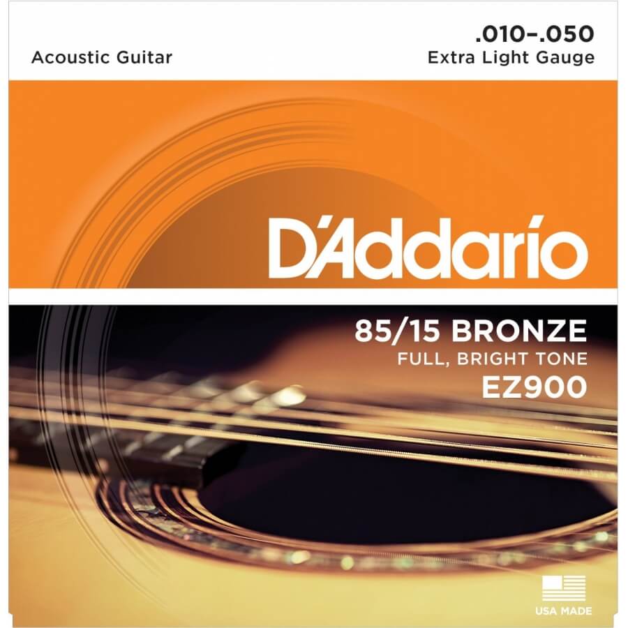 D'Addario EZ900 - Extra Light 10-50 Akustik Gitar Tel Takımı - 1