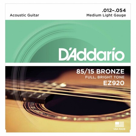 D'Addario EZ920 85/15 Akustik Gitar 12-54 Tel Takımı - 1