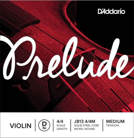 DAddario - D′Addario Prelude J813 Medium 4/4 Keman Tek Re (D) Teli