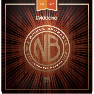 D'Addario NB1047 Nickel Bronze Extra Light, 10-47 Akustik Gitar Takım Tel - DAddario